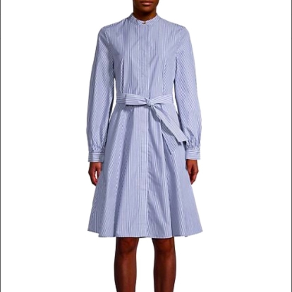 Calvin Klein striped dress with long sleeve